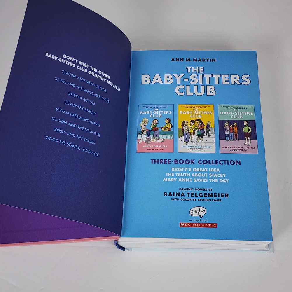 The Baby-Sitters Club Graphic Novels 1-3 Raina Telgemeier Ann M Martin Hardcover - Picture 5 of 8